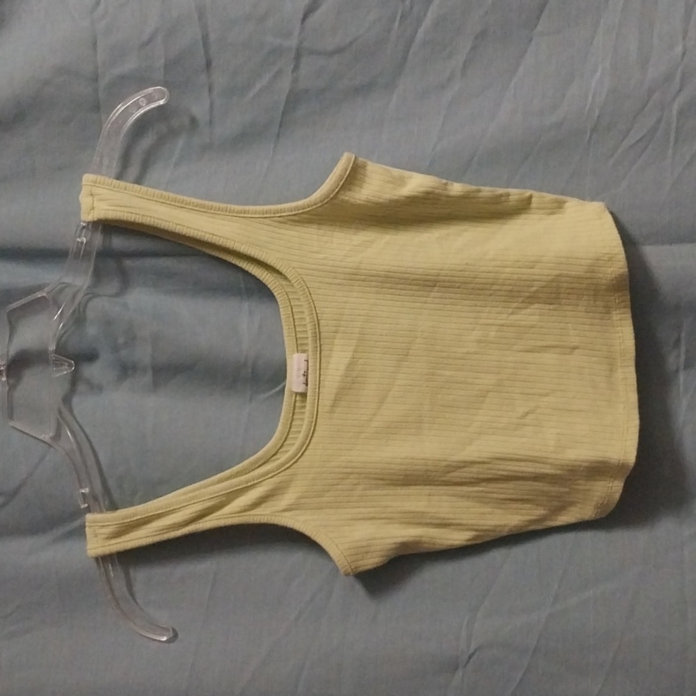 Women's Destined green crop top tank size S